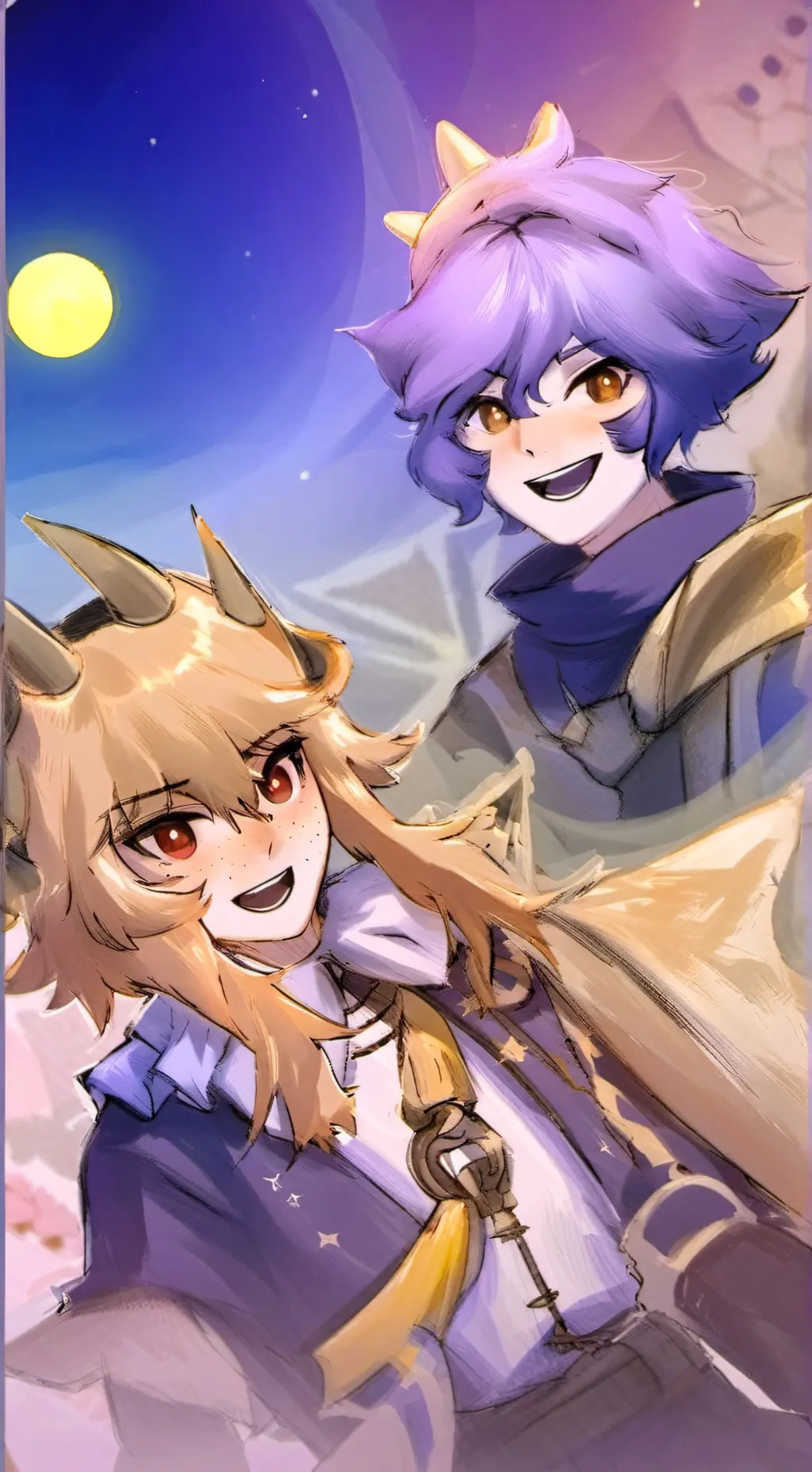 ai character: sol y luna🌞 background