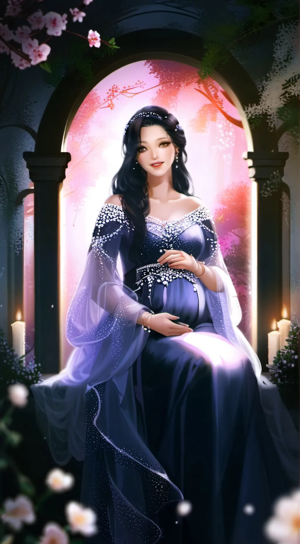 ai character: pregnancy potion background