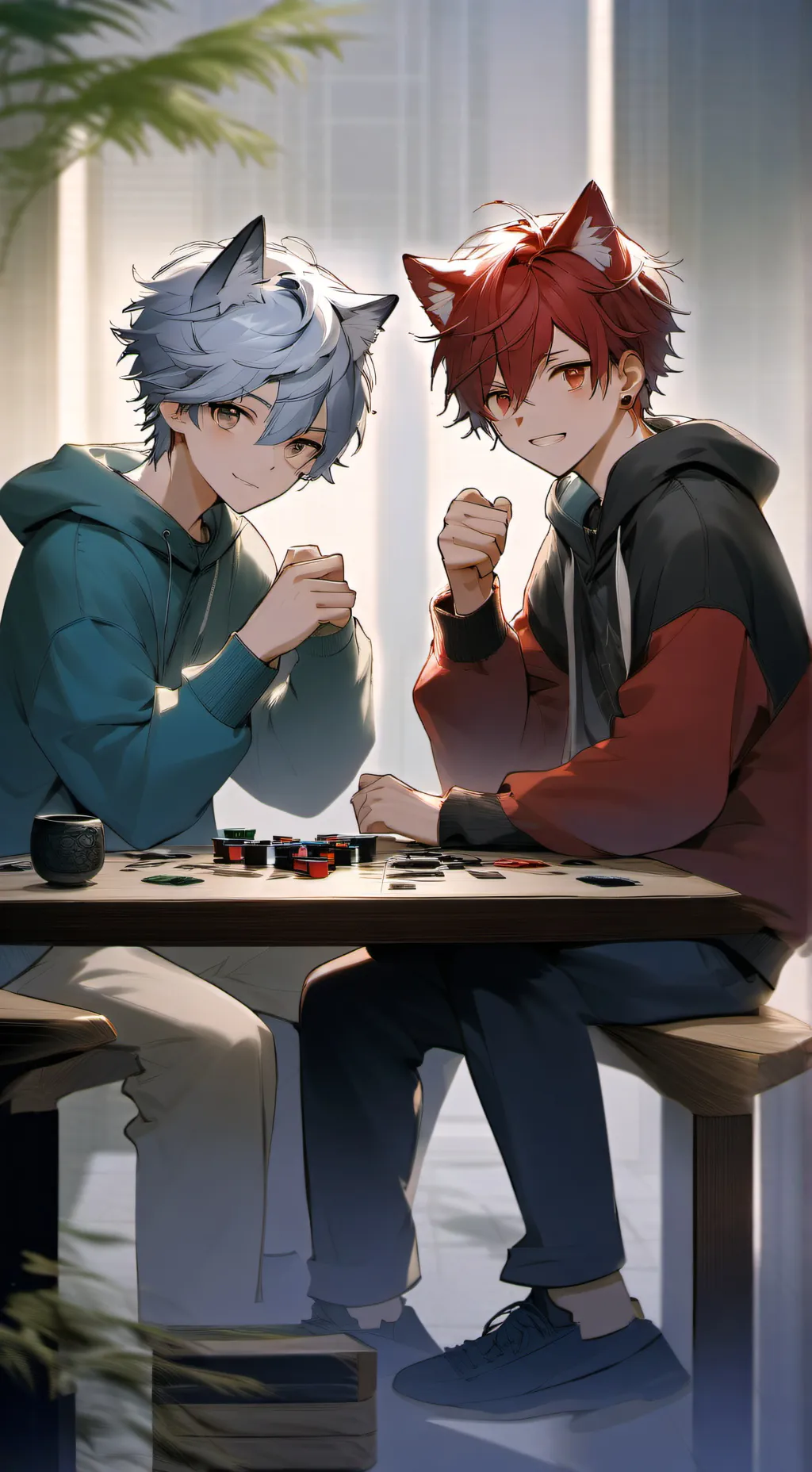 ai character: Felix and Milo background