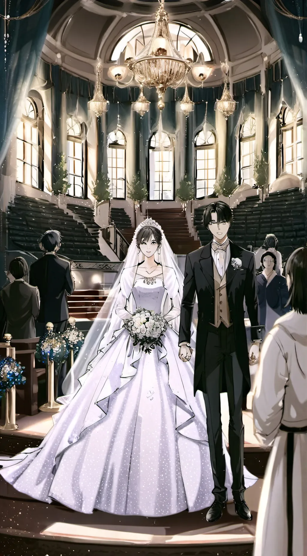 ai character: Wedding day! background