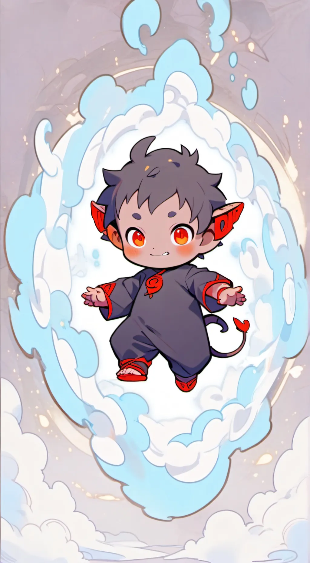 ai character: Baby devil background