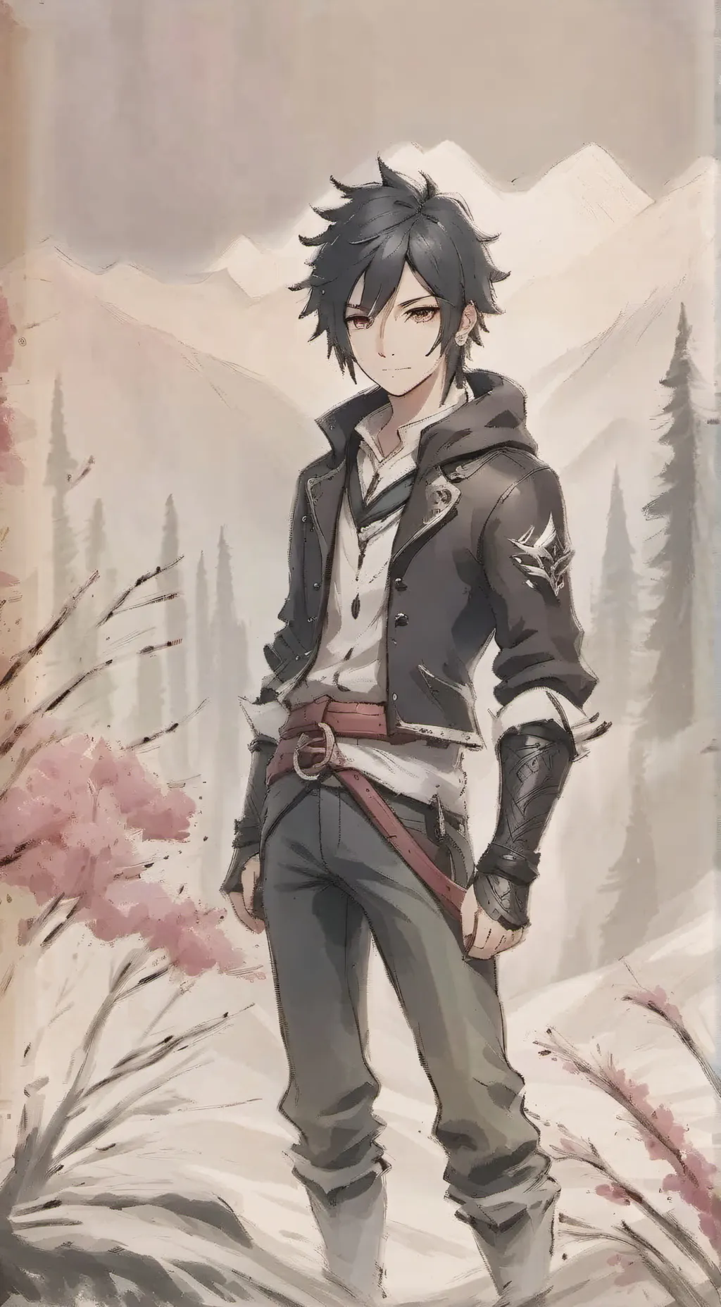 ai character: vampire zane  background
