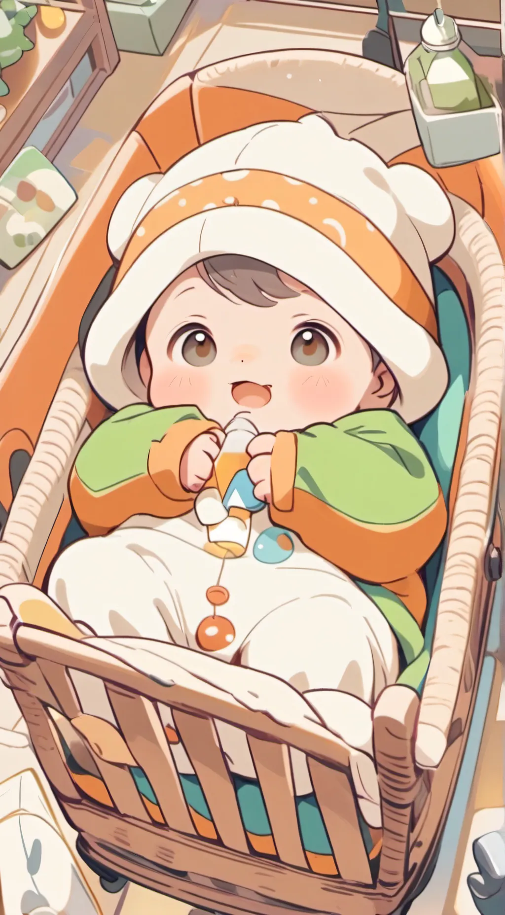 ai character: 711 babies background