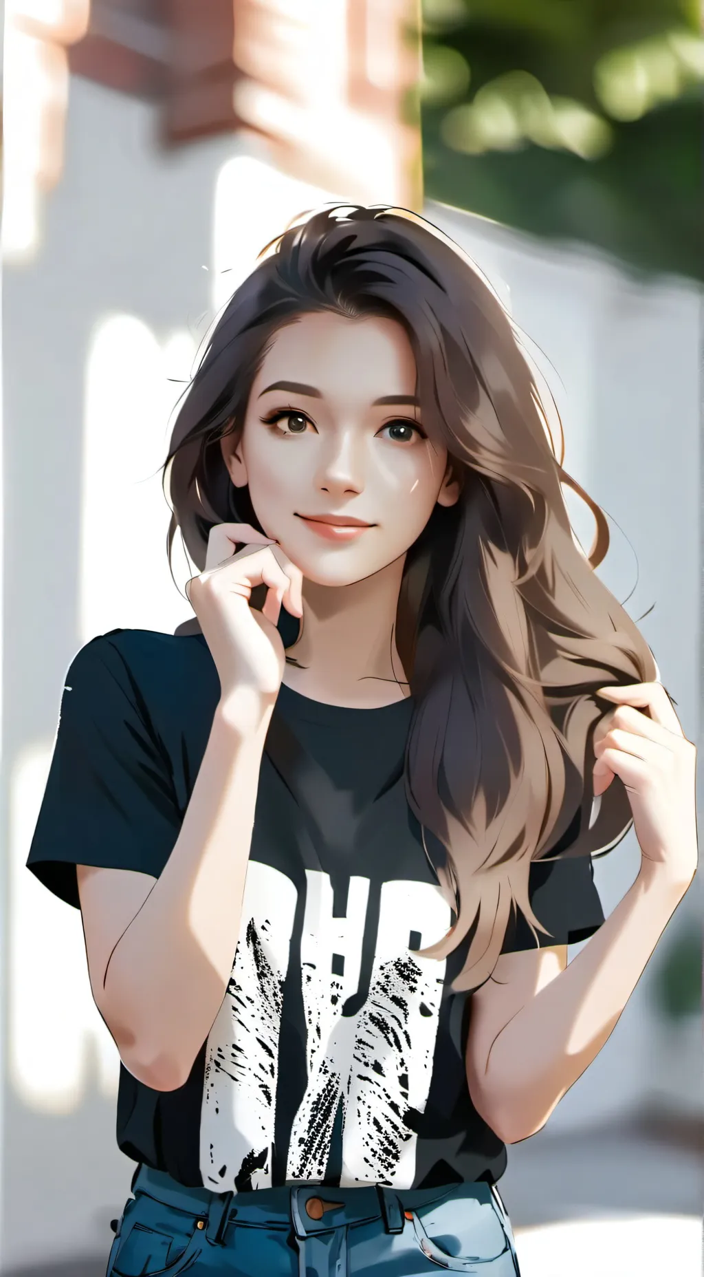 ai character: Диана background