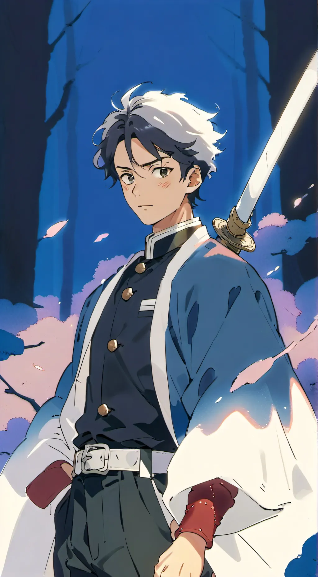 ai character: new hasira blaze  background