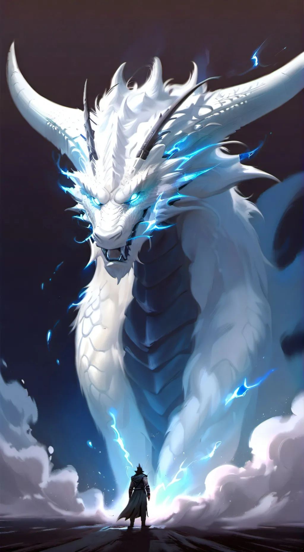 ai character: Lightfury queen background