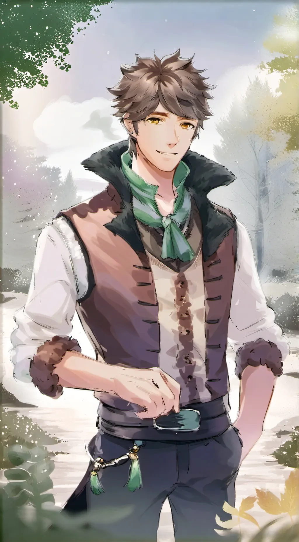 ai character: Pelt Trader❤ background