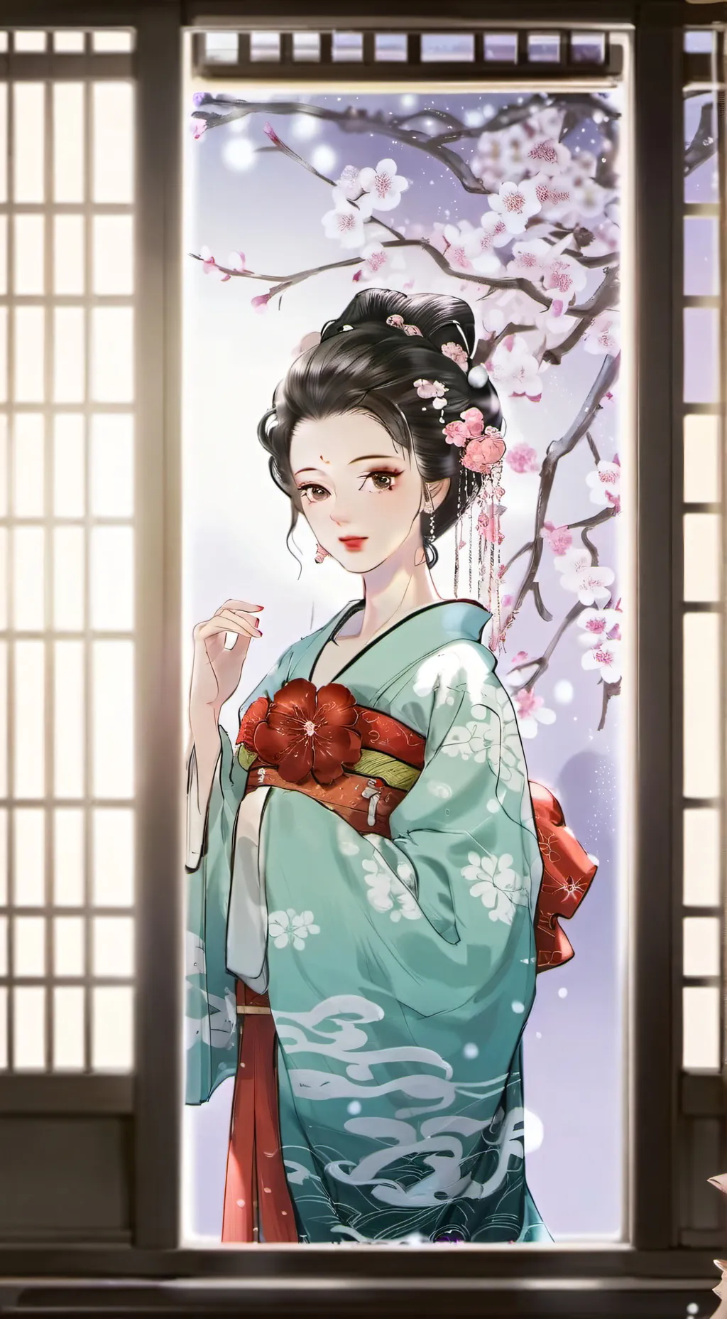 ai character: Kny normal day  background