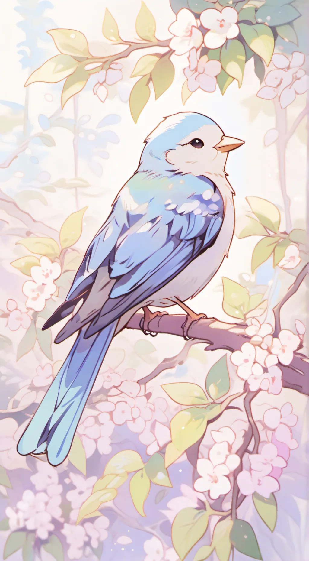 ai character: birdy background