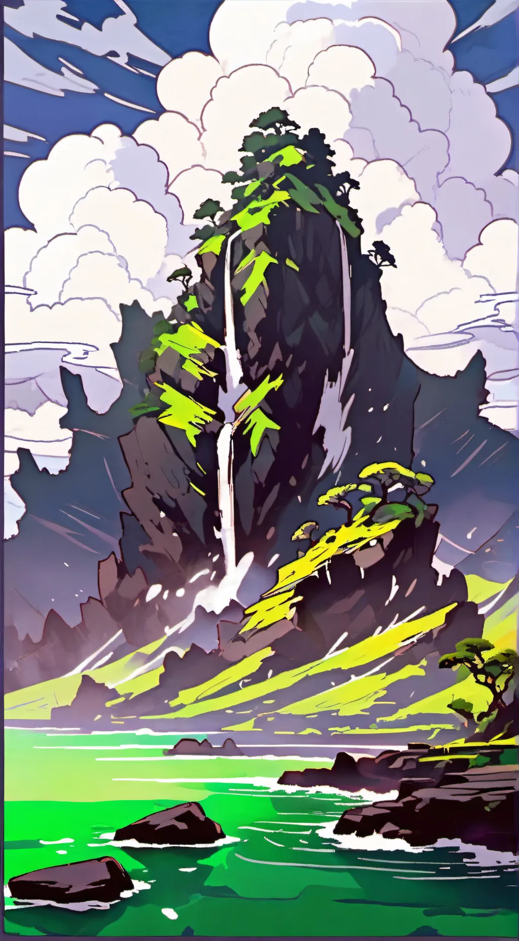 ai character: humbug island⚧️ background