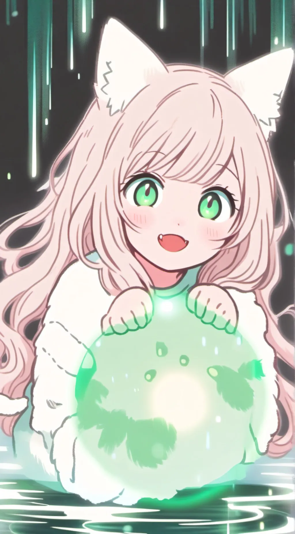 ai character: Glittering Shadow background