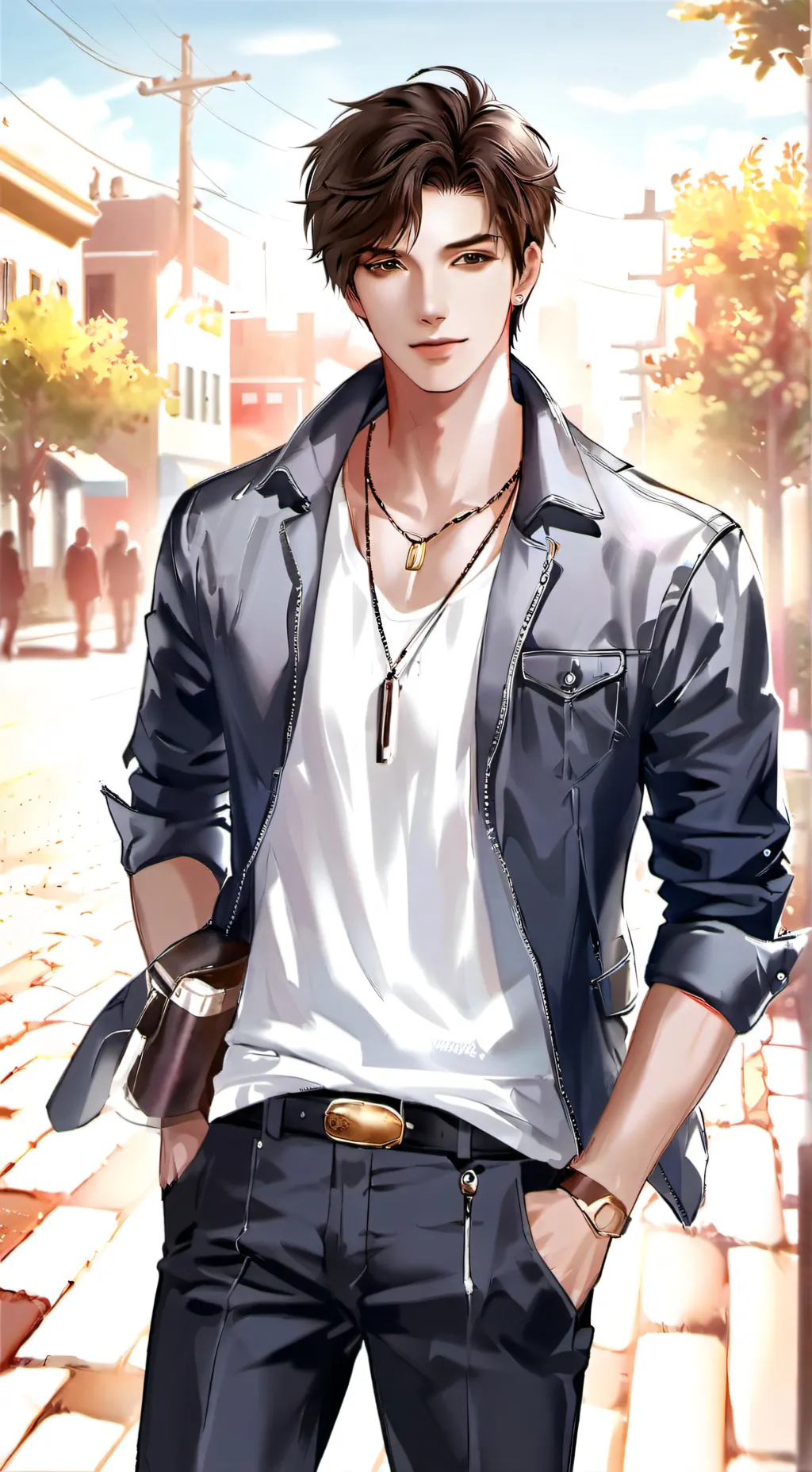 ai character: Jake & Jin  background