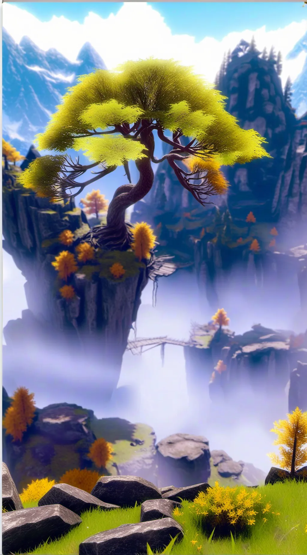 ai character: AZURE TIME background