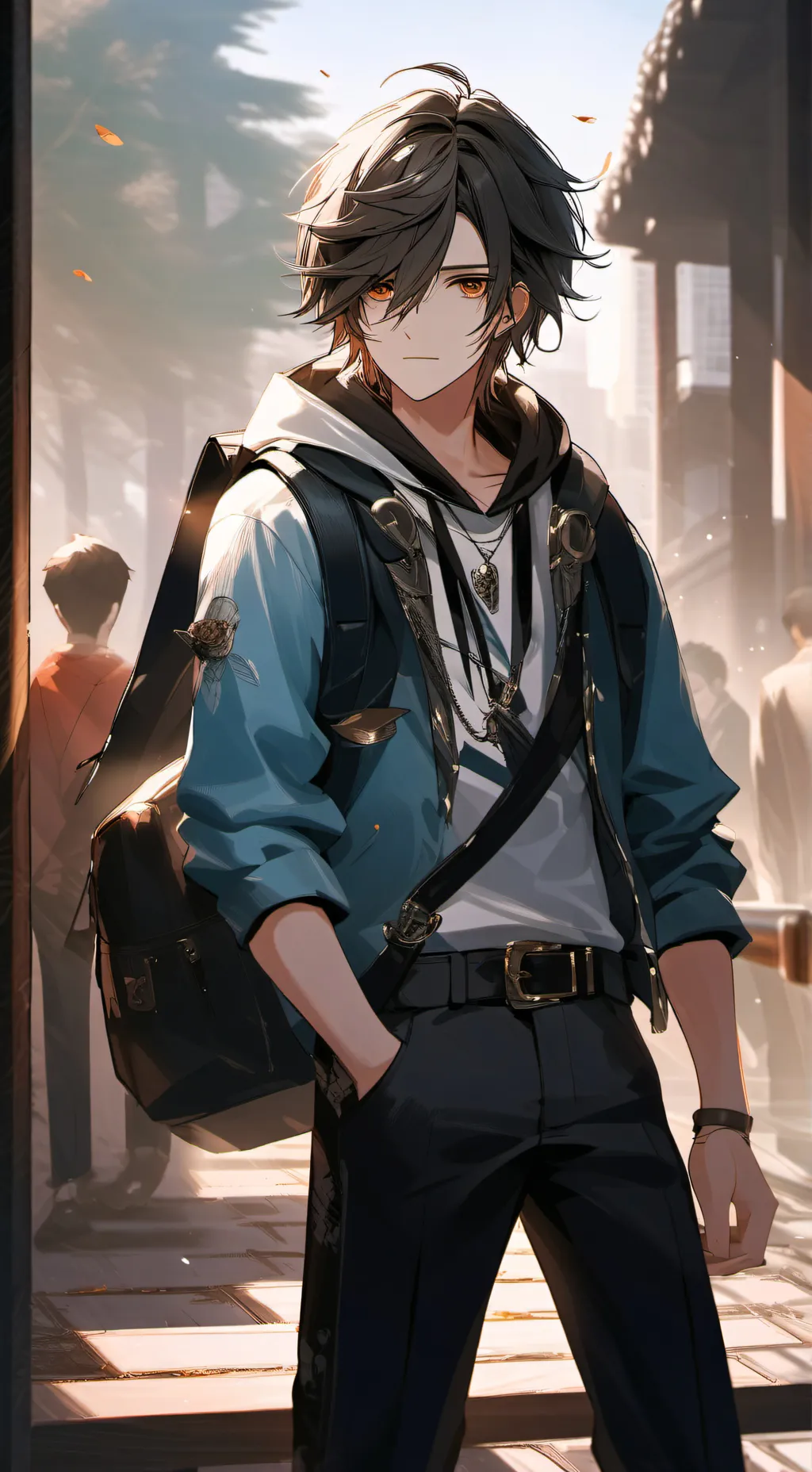 ai character: Leo background