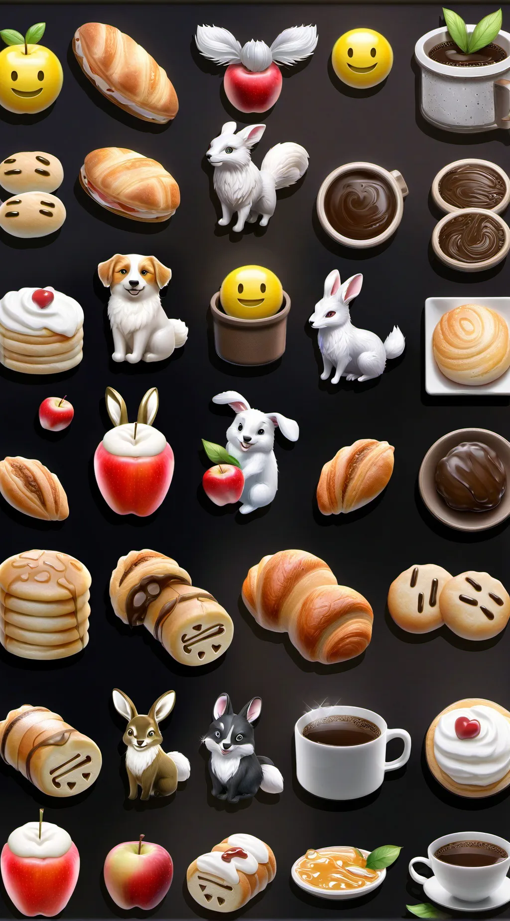 ai character: emojis only  background