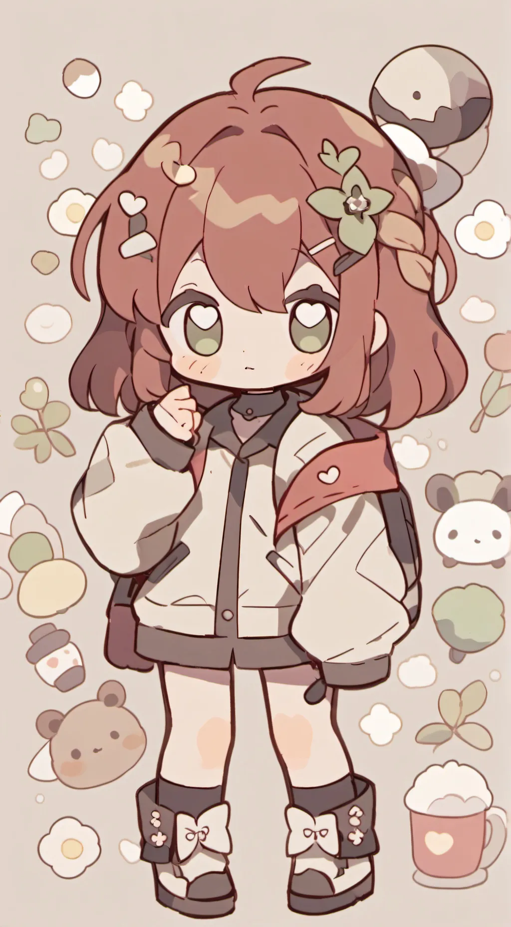 ai character: Soulmate color mha background