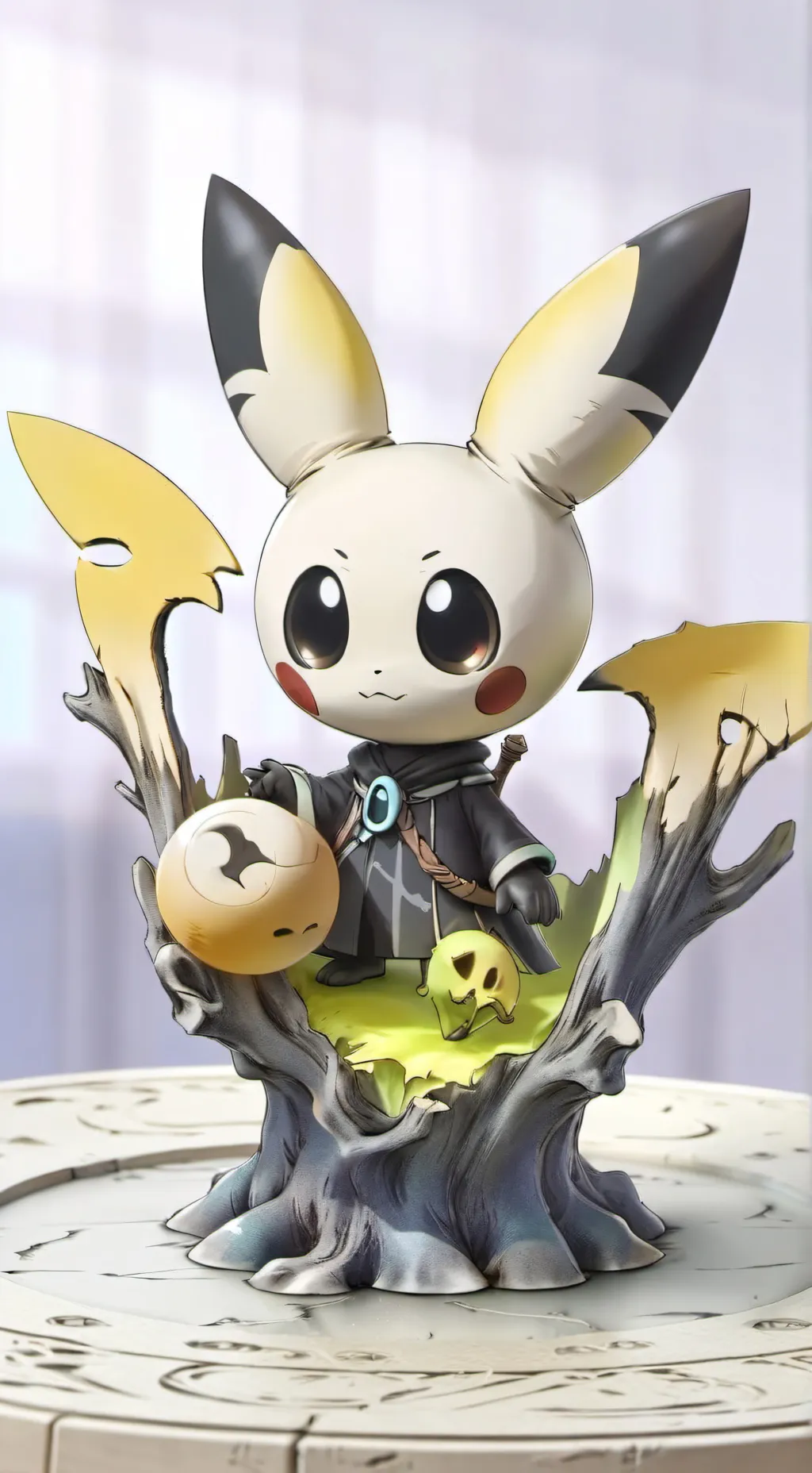 ai character: Mimikyu background