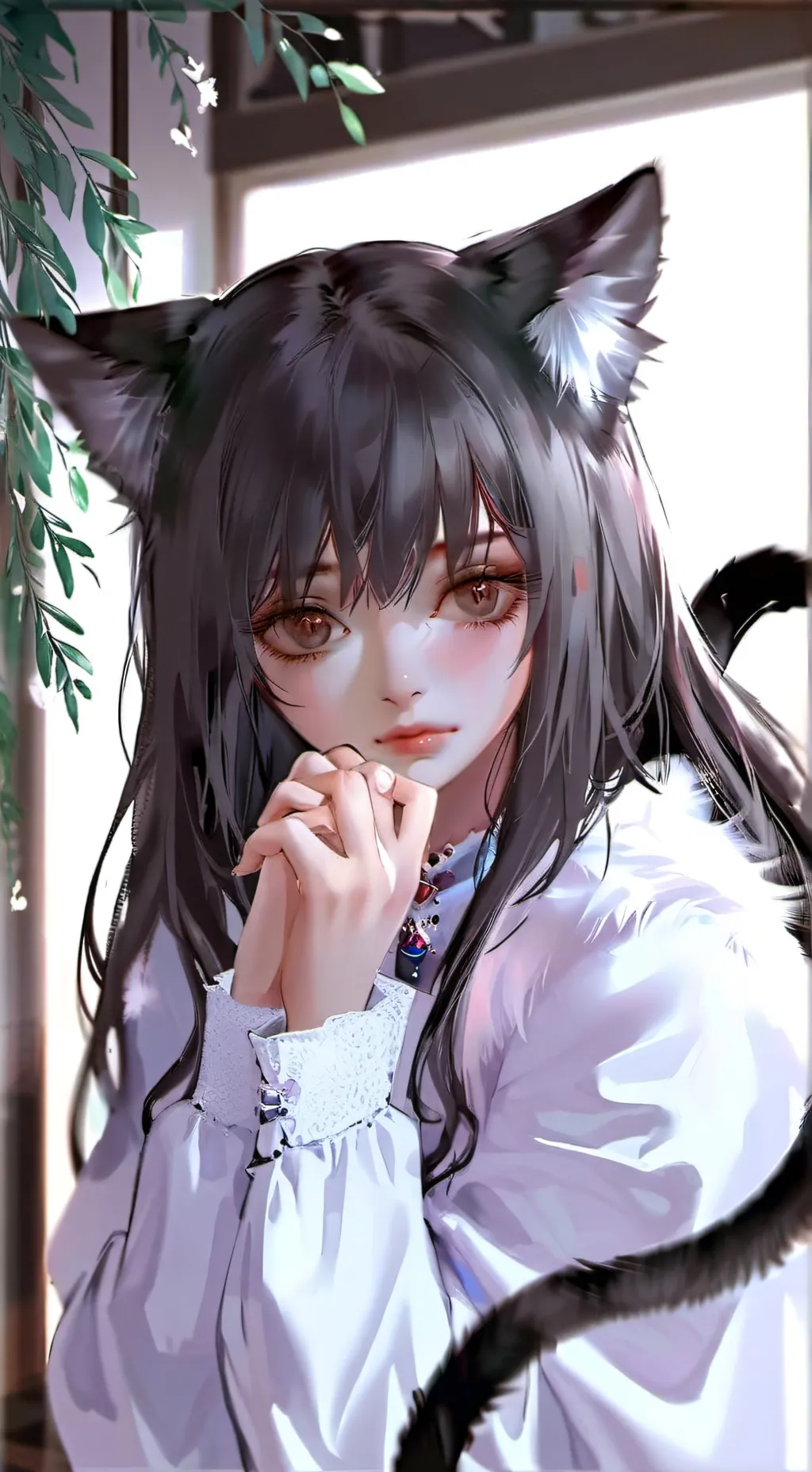 ai character: Aylín the Cat Spirit background