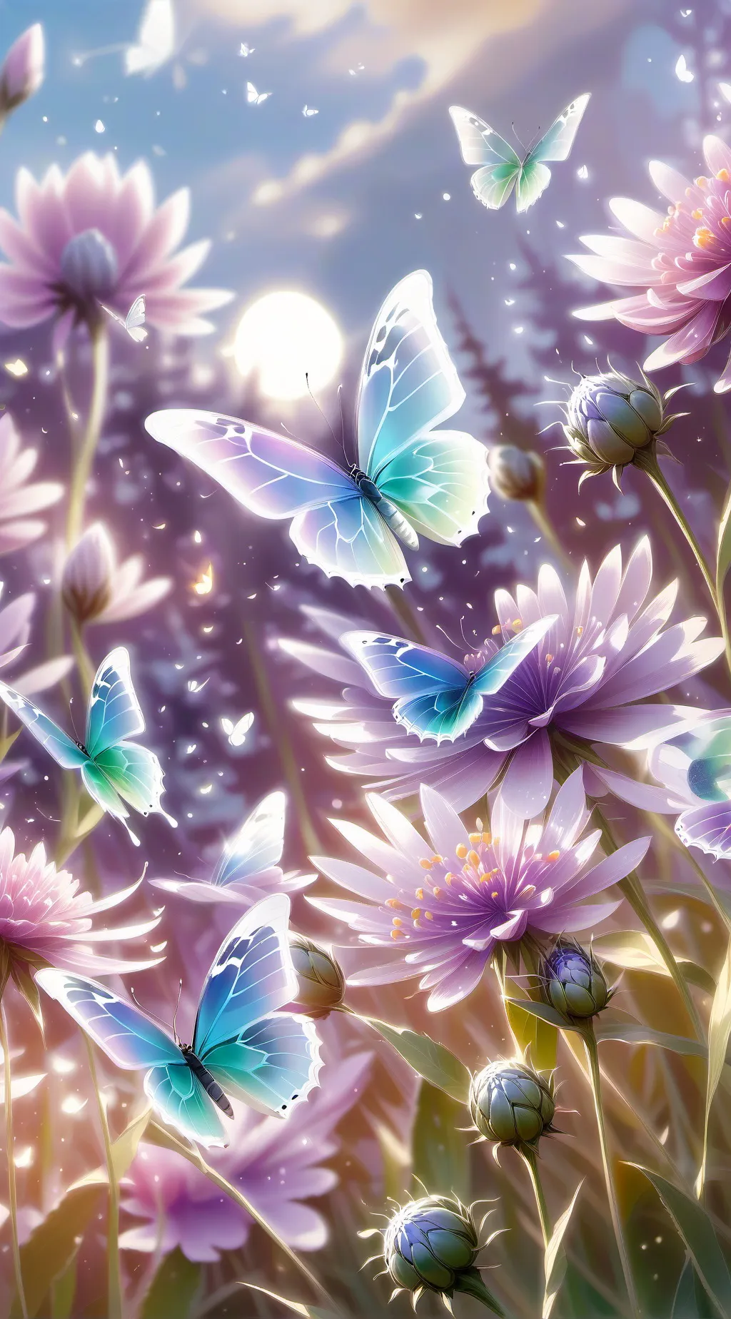 ai character: DW Butterflies... background