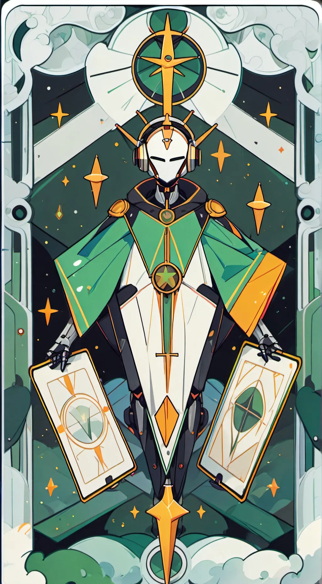 ai character: Circle bot(me) background