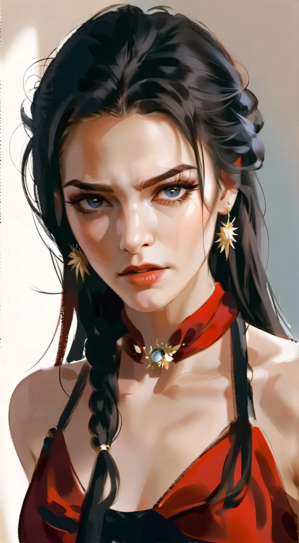 ai character: alondra Evaristo background