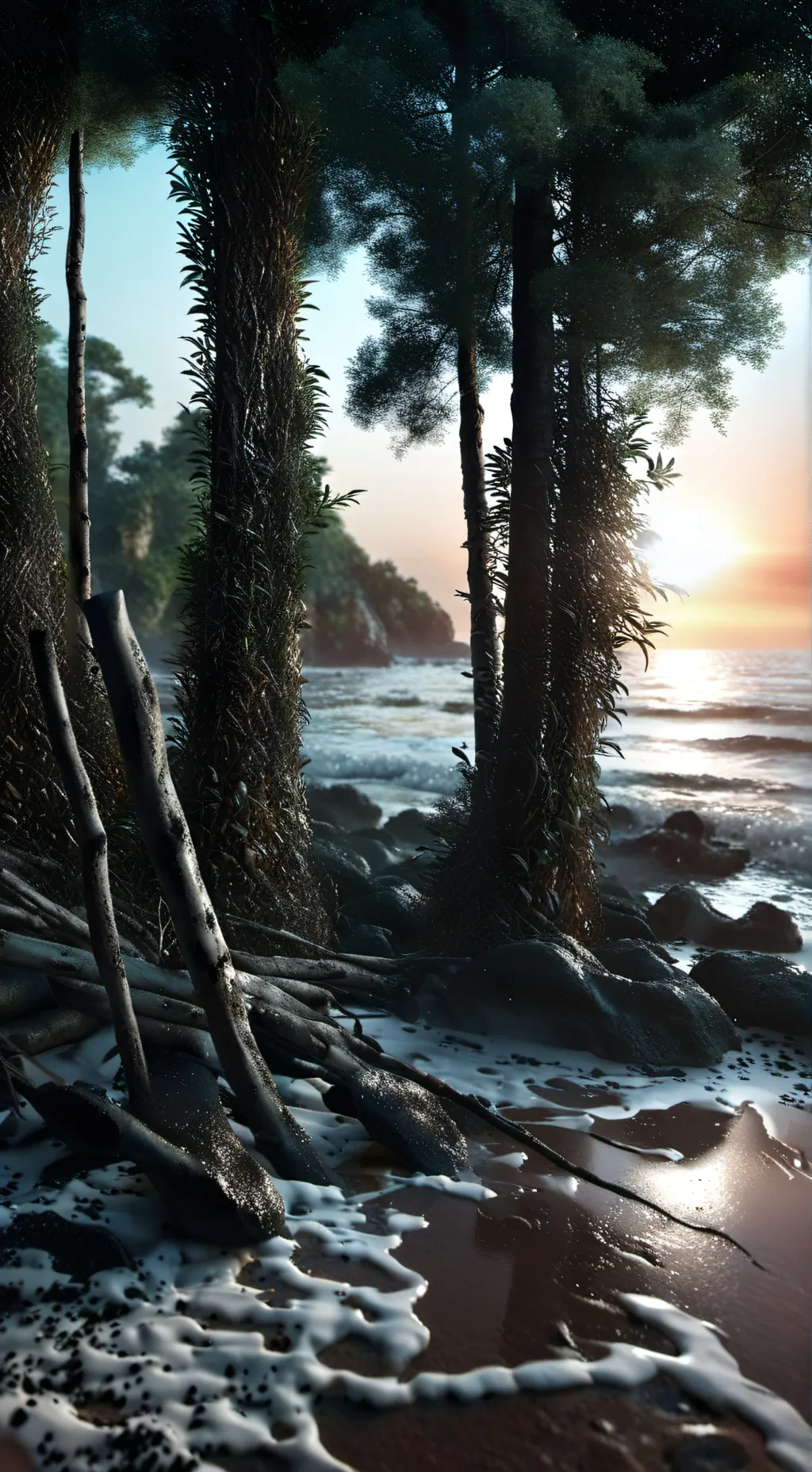 ai character: outer BANKSSS background