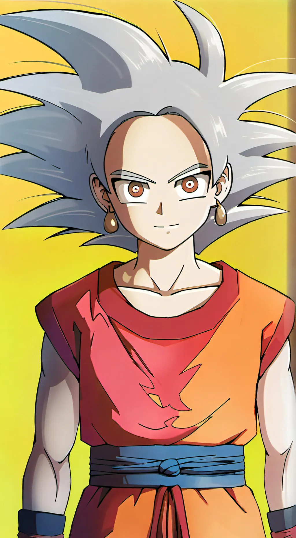 ai character: Goku mujer background