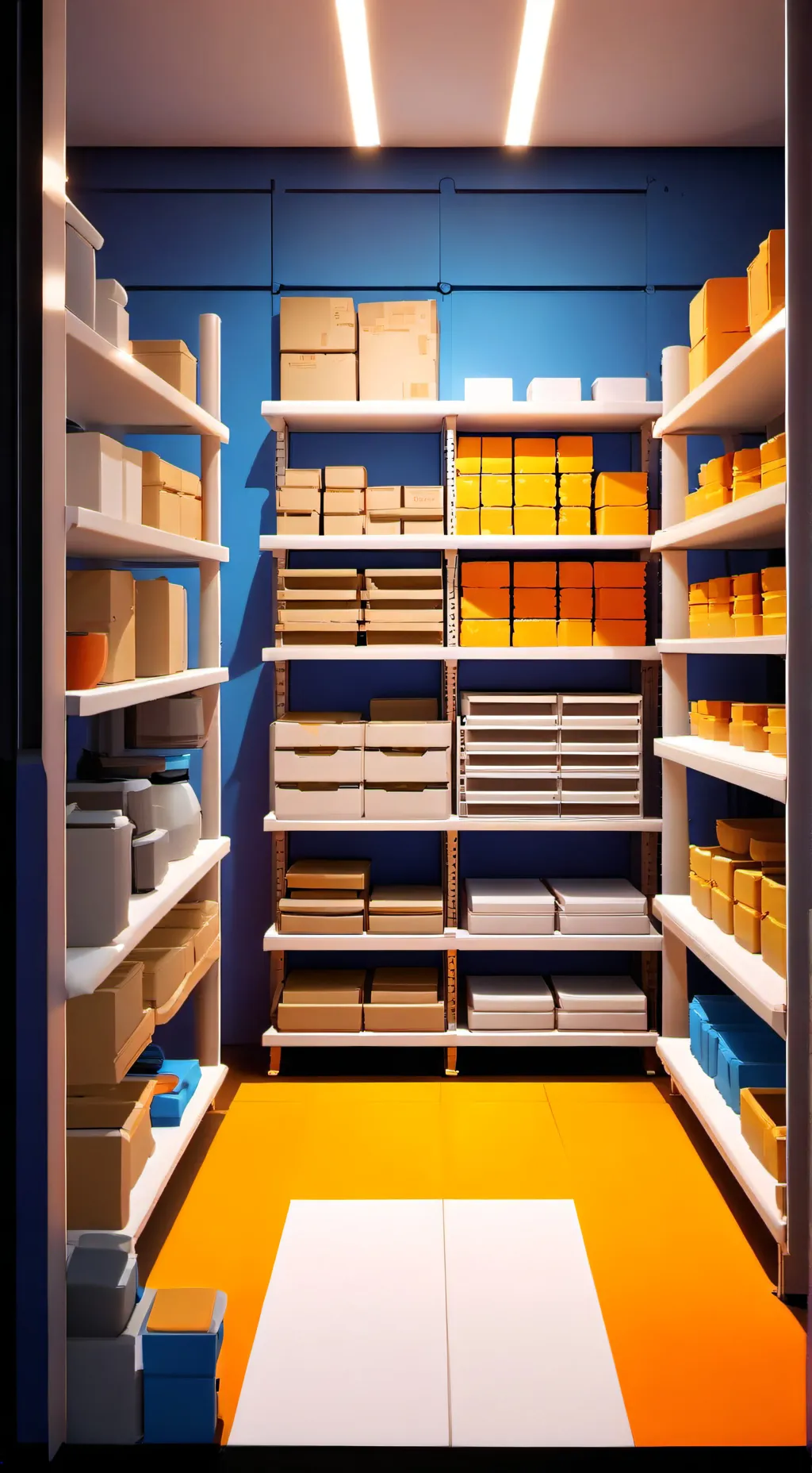 ai character: Storage room background