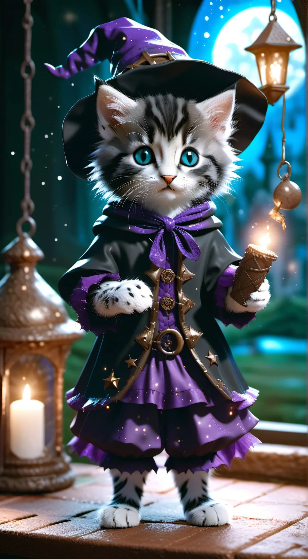 ai character: trick or treat background