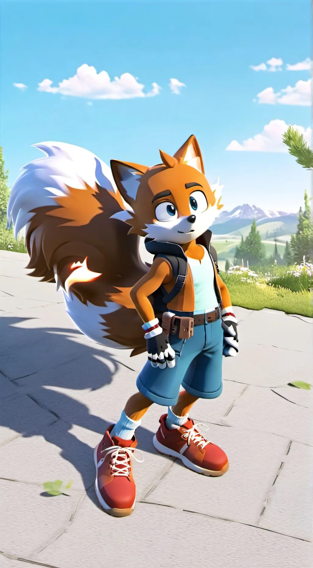 ai character: tails background