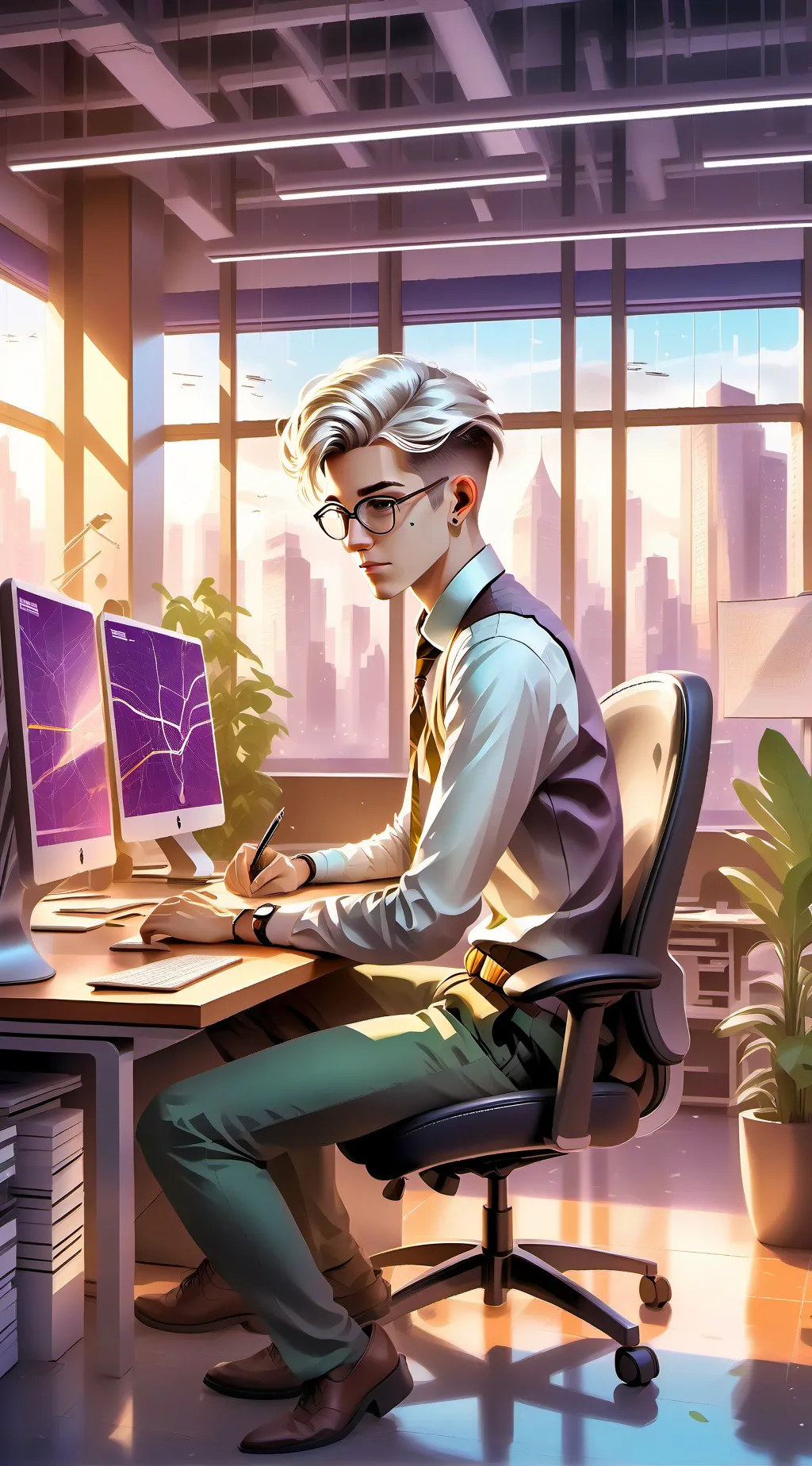 ai character: Carpool Tycoon background