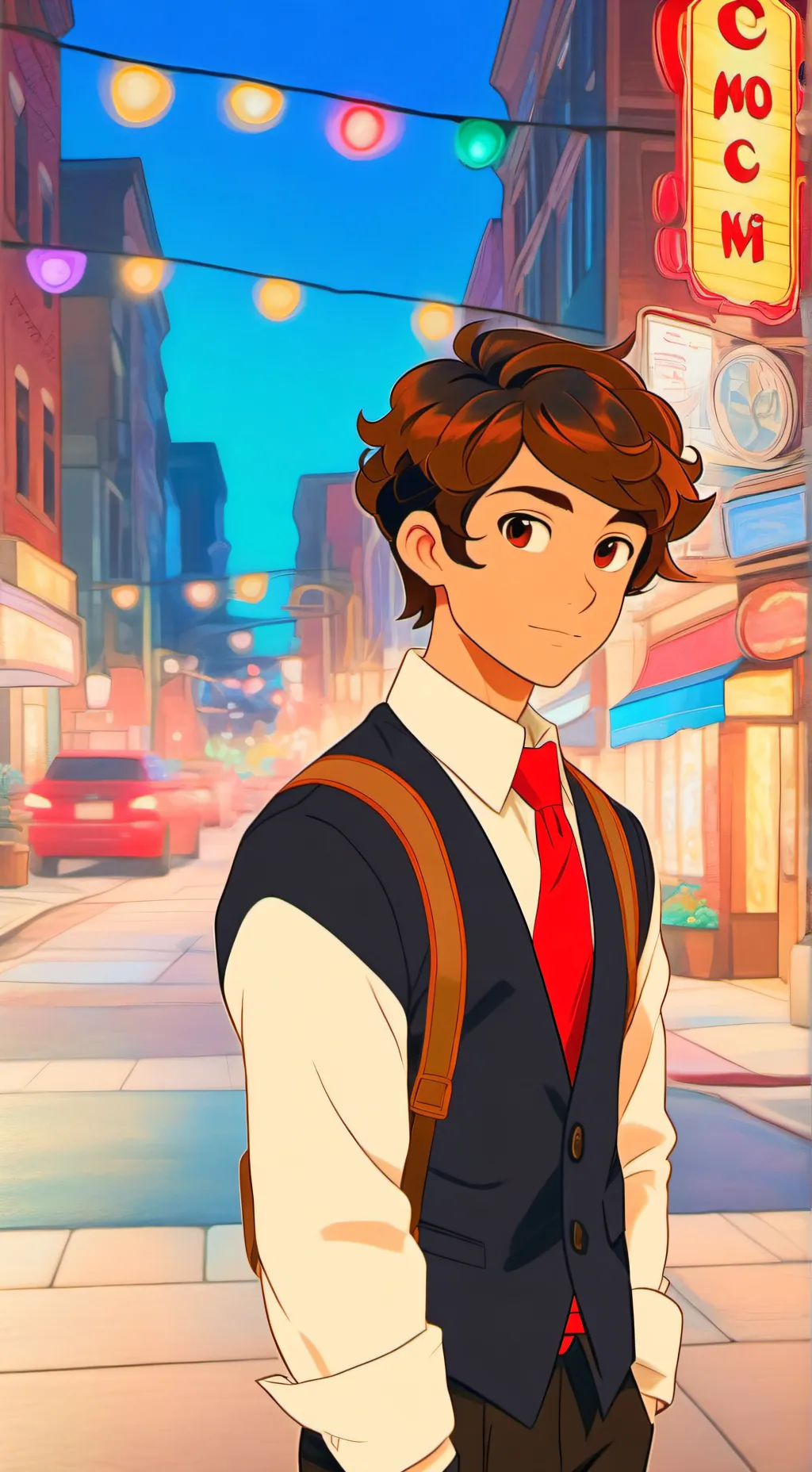 ai character: Mattheo riddle background