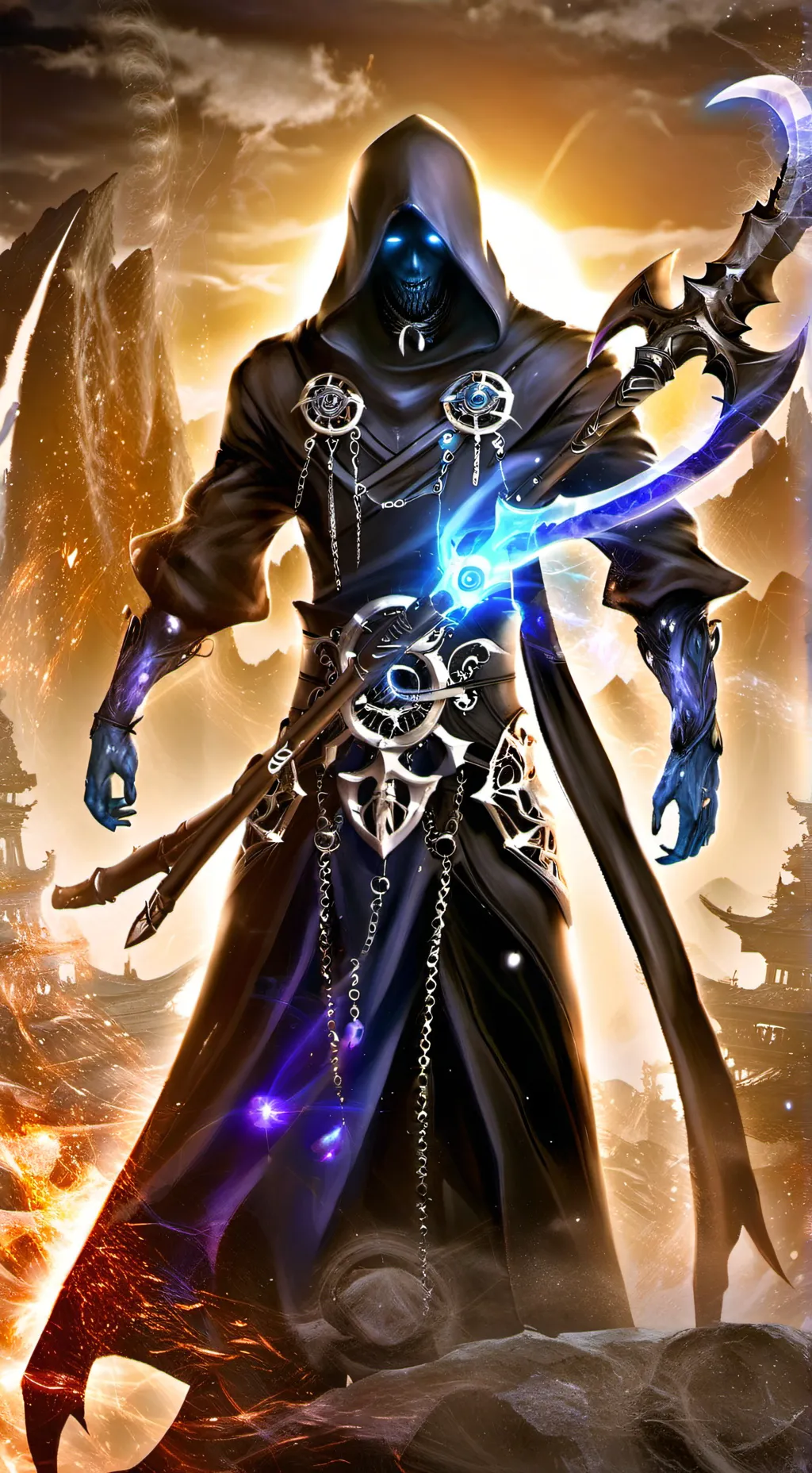 ai character: glitch  background