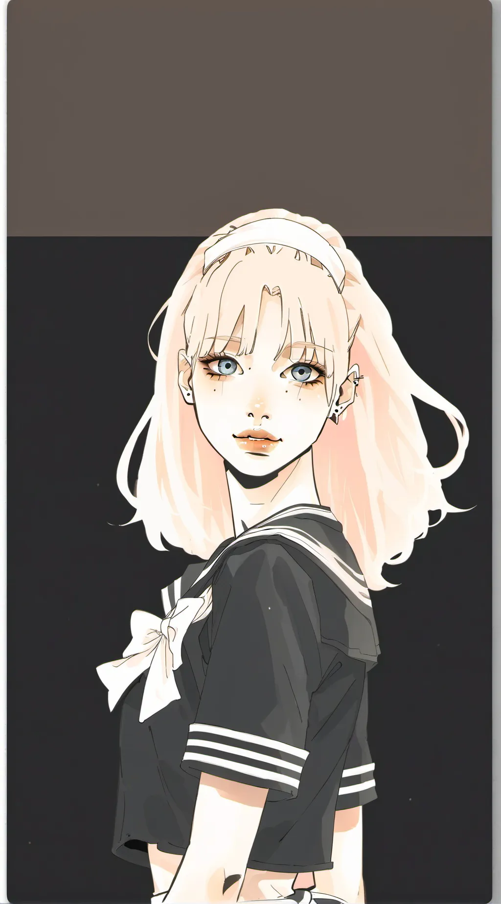 ai character: lavender background