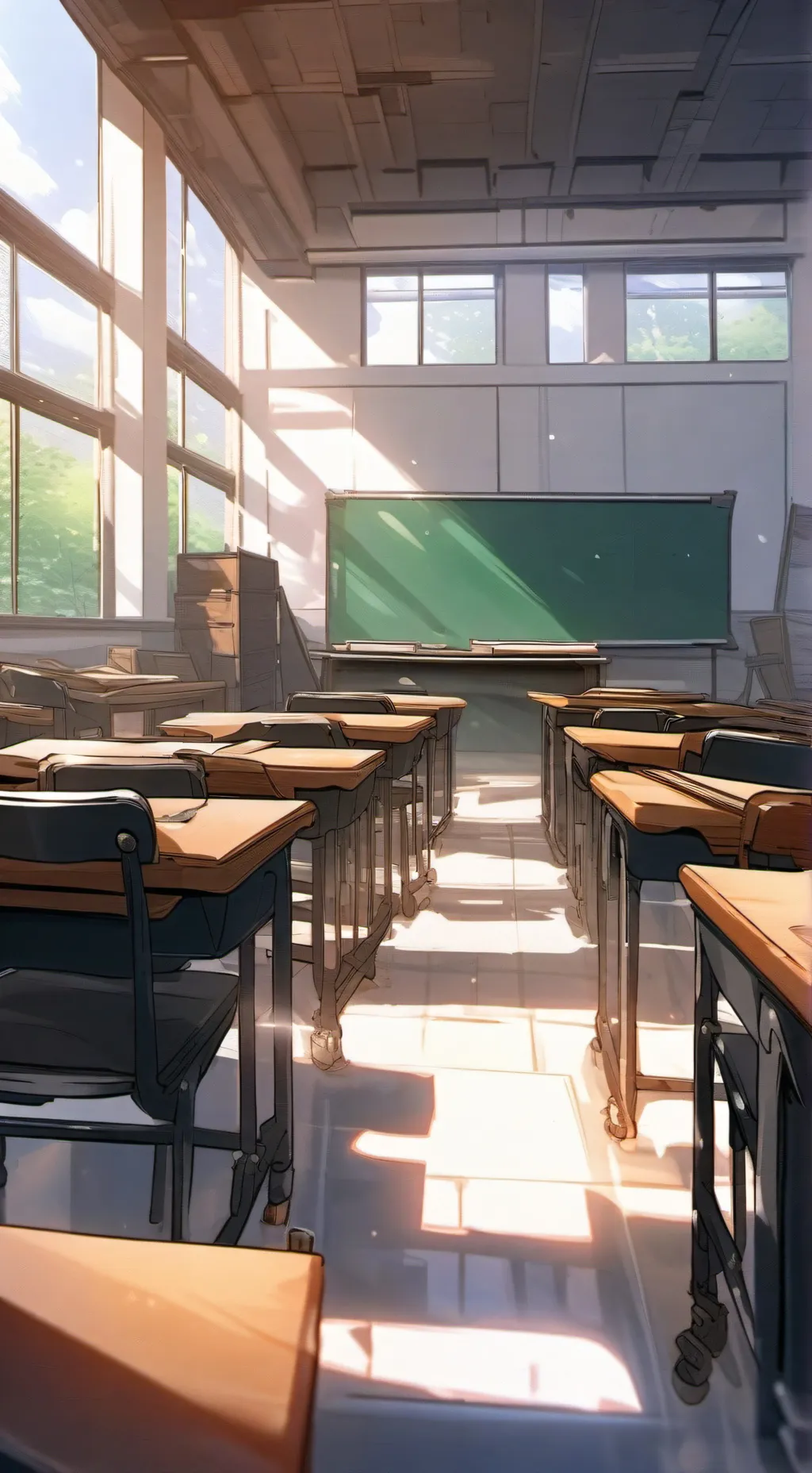 ai character: School 🏫  background