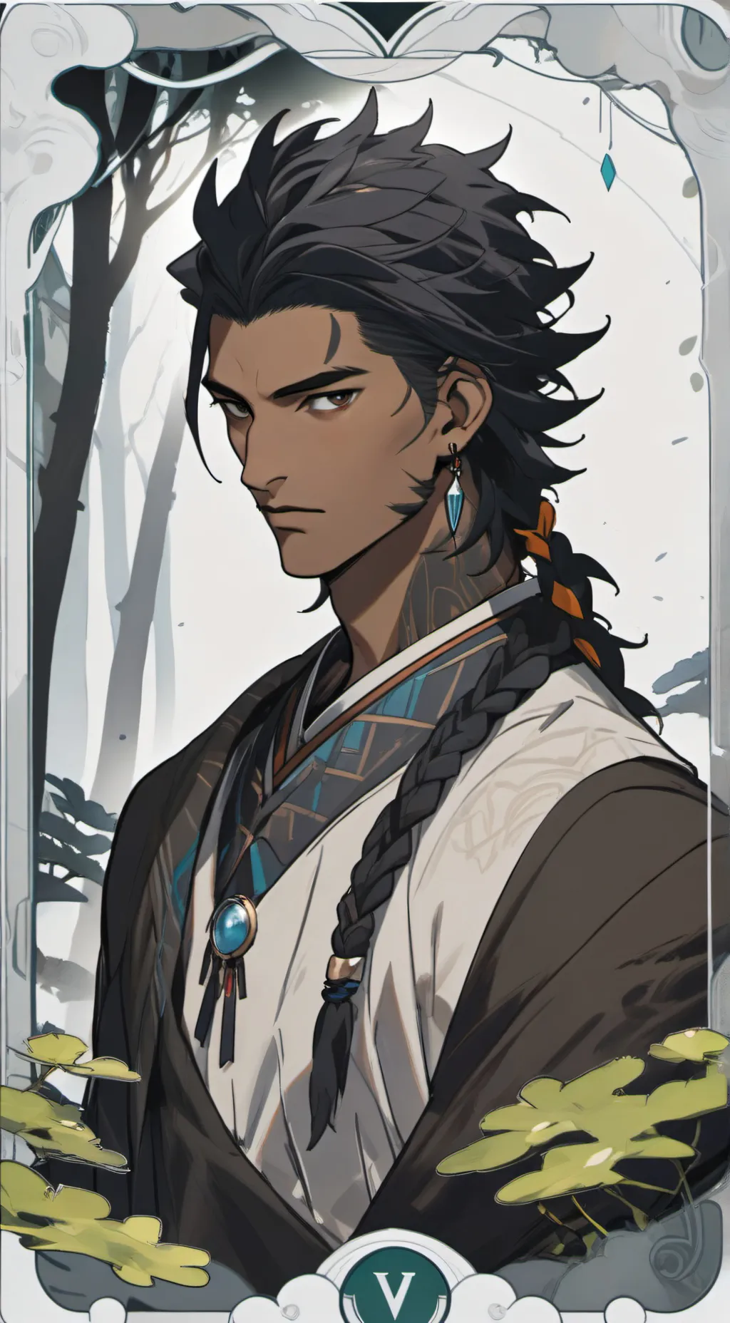 ai character: Caden background