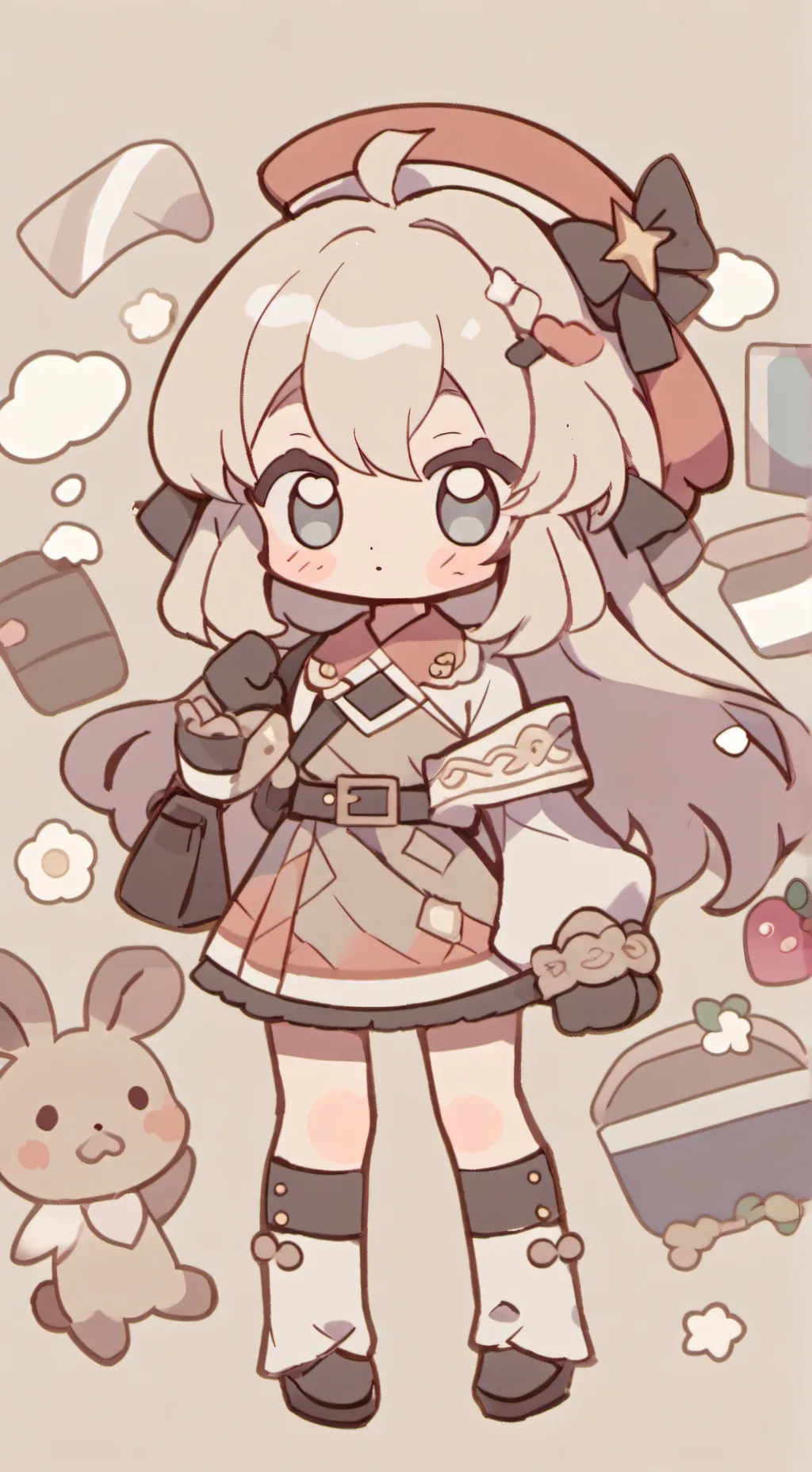 ai character: Dandys world x hh  background