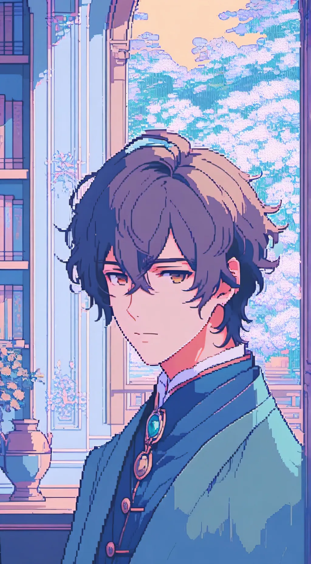 ai character: Skk guardien angel background