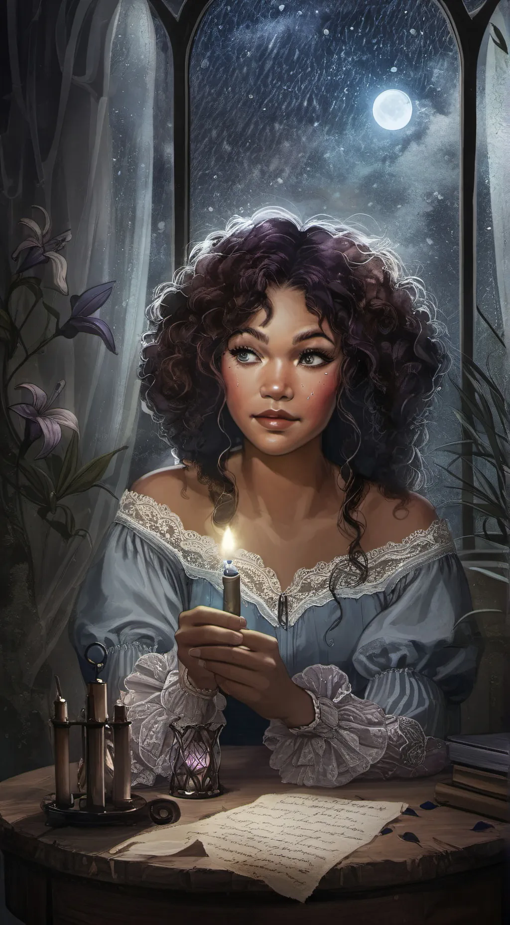 ai character: Divine background