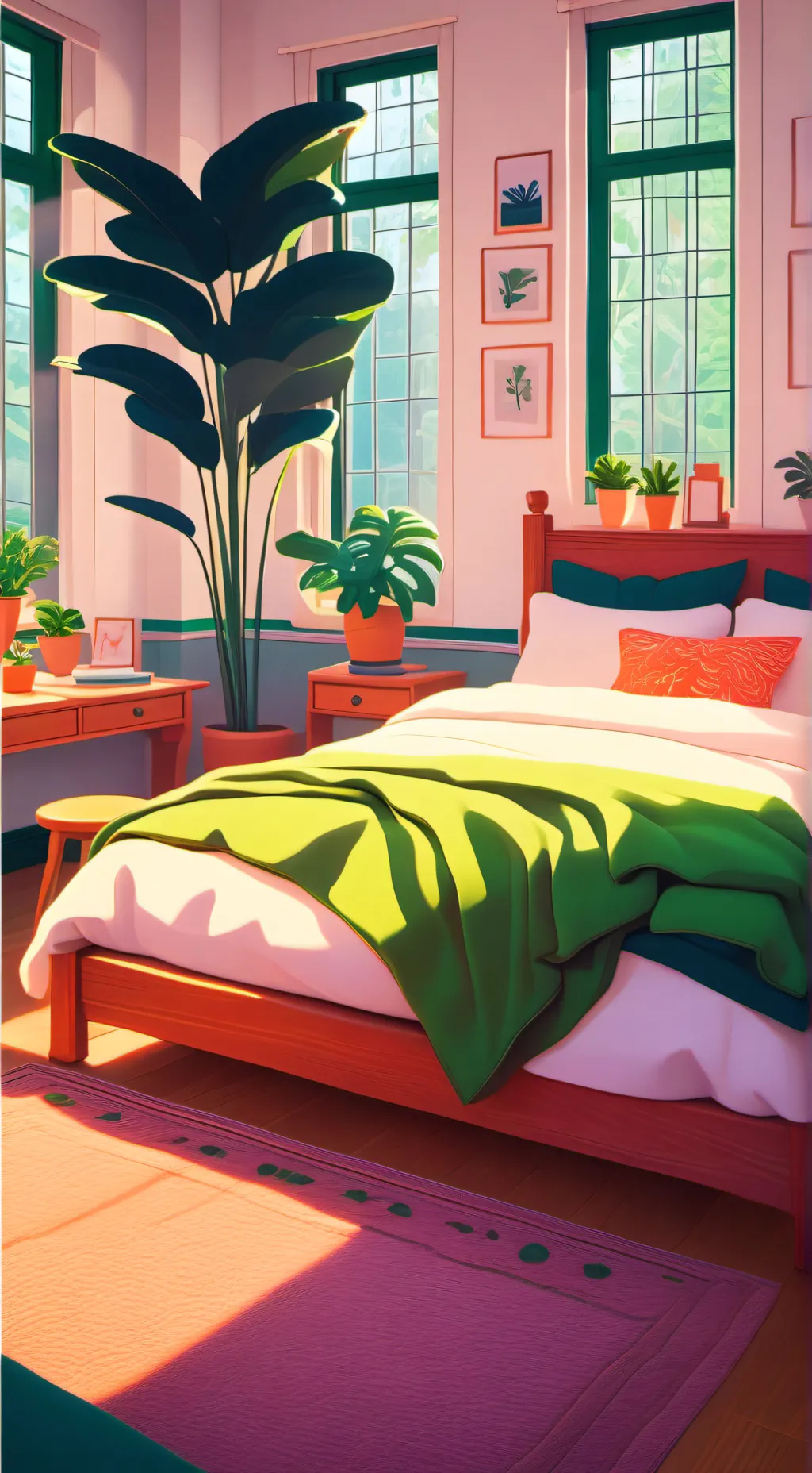 ai character: couple sleepover background