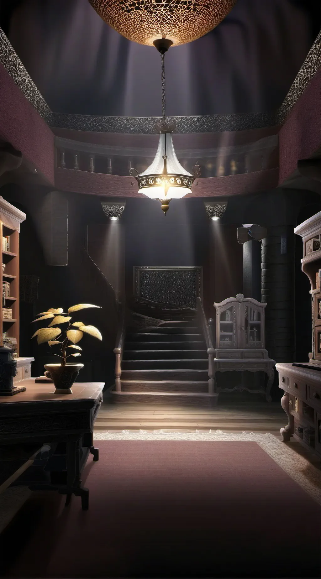 ai character: forsaken sad background