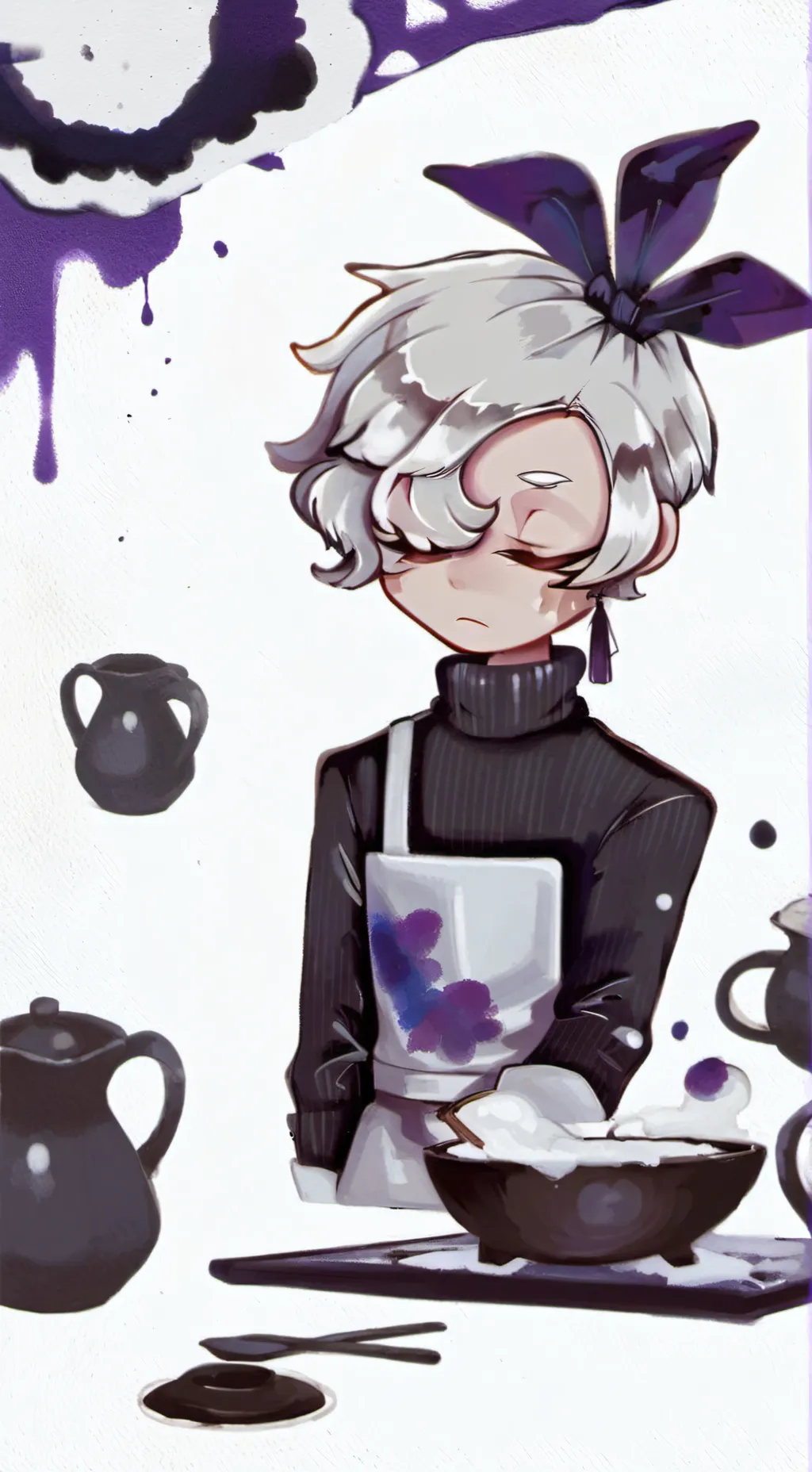 ai character: Human Brusha!- background