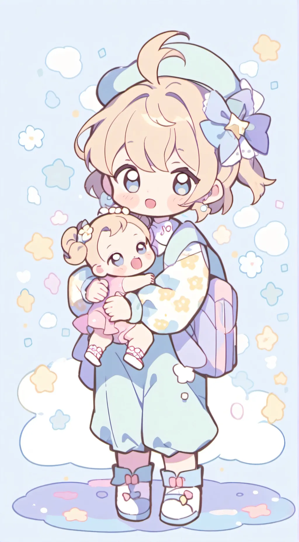 ai character: sister homelsess background