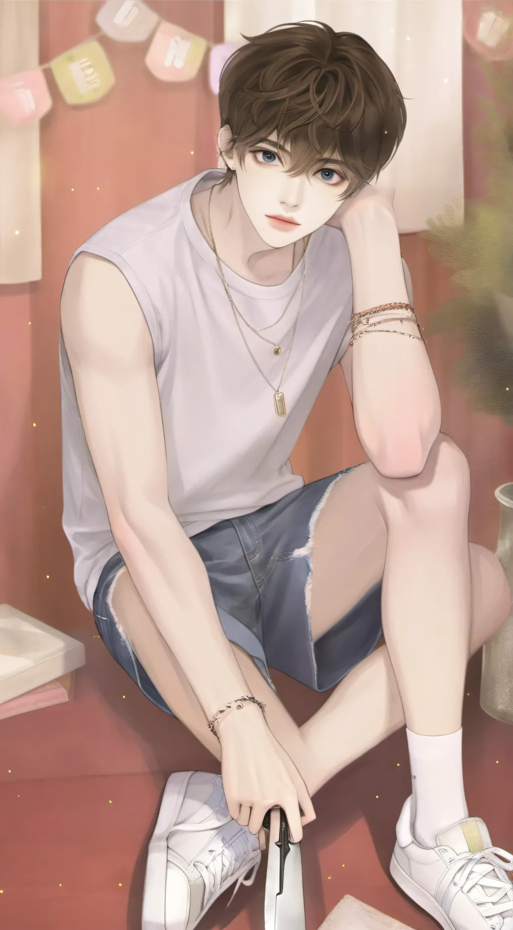 ai character: Micheal afton  background