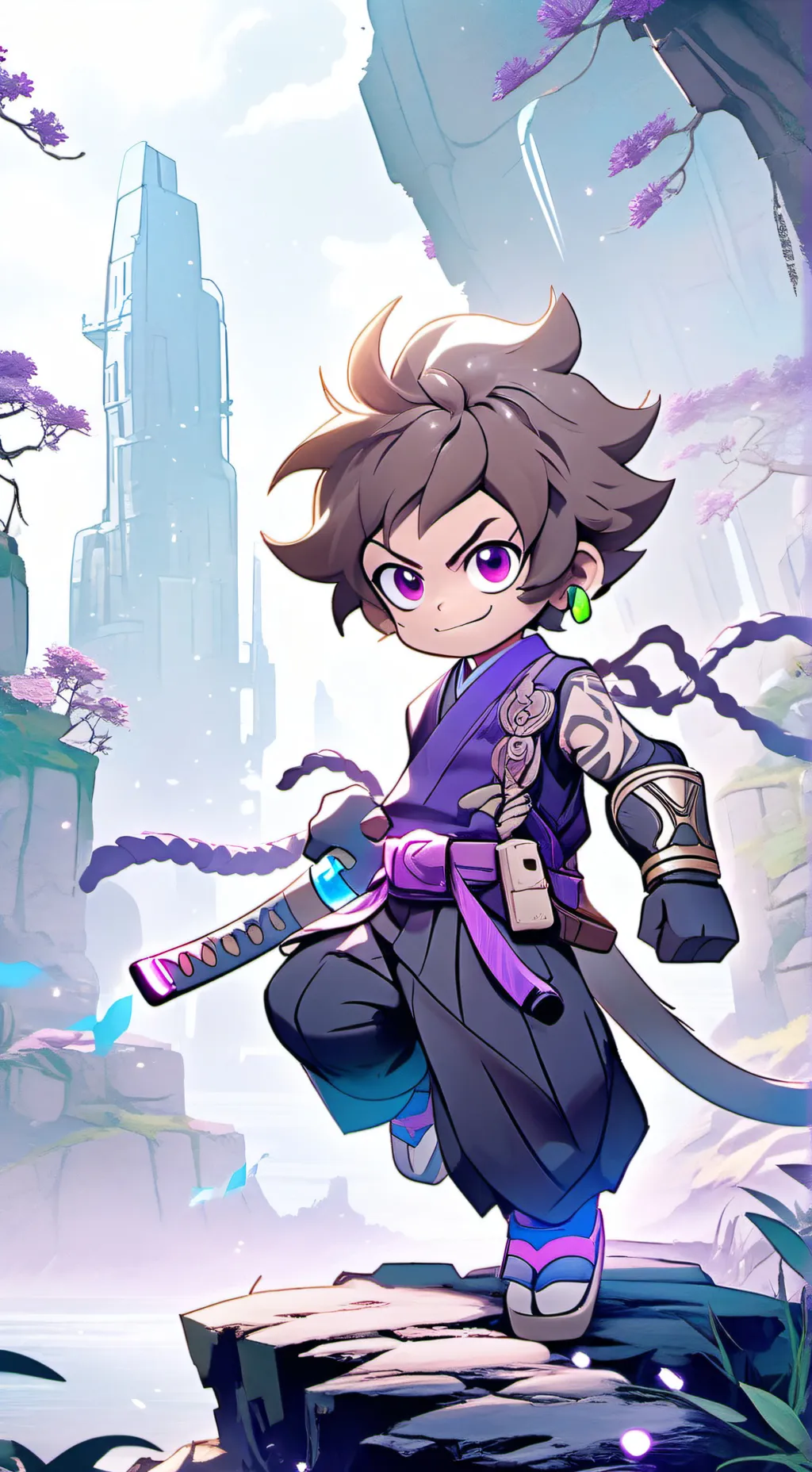 ai character: Macaque  background