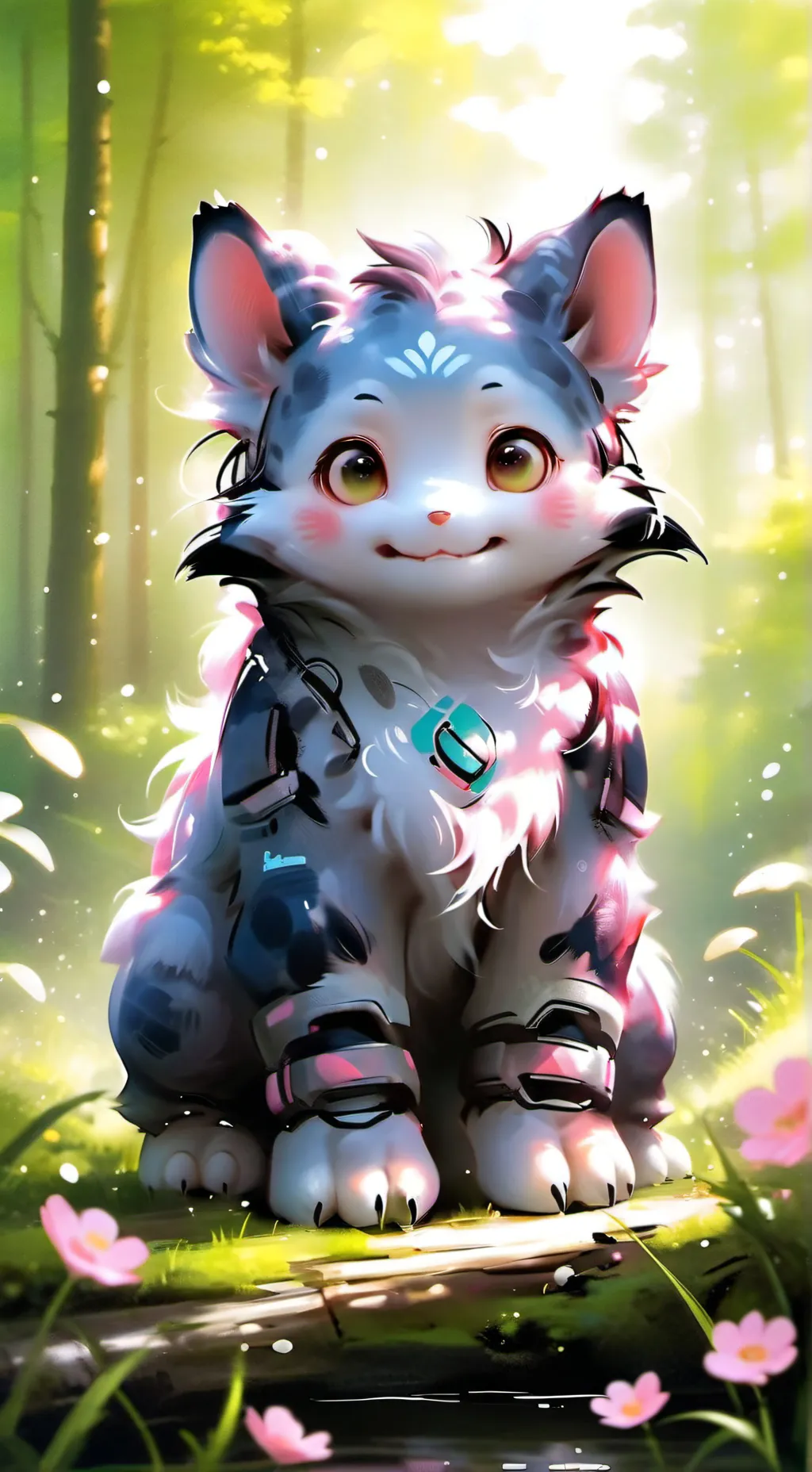 ai character: monstruo tierno background