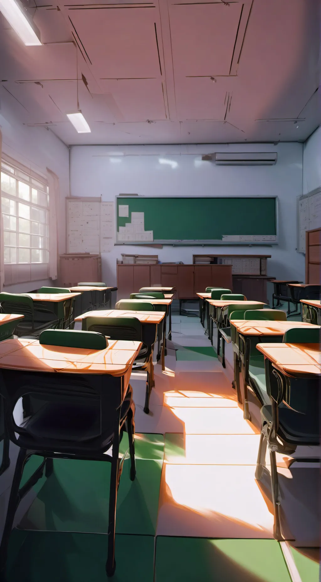 ai character: ♀️girls school♀️ background