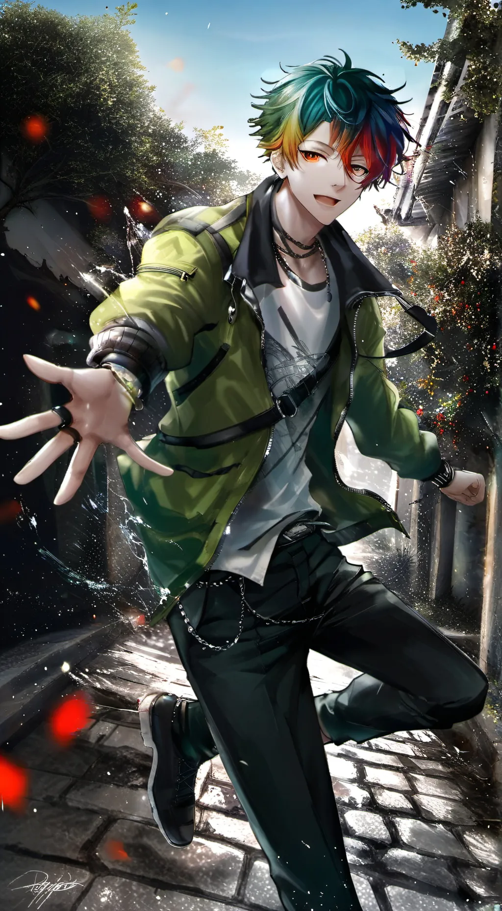 ai character: yuya sakaki background