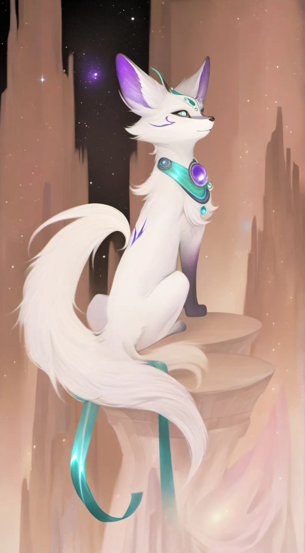 ai character: fox background