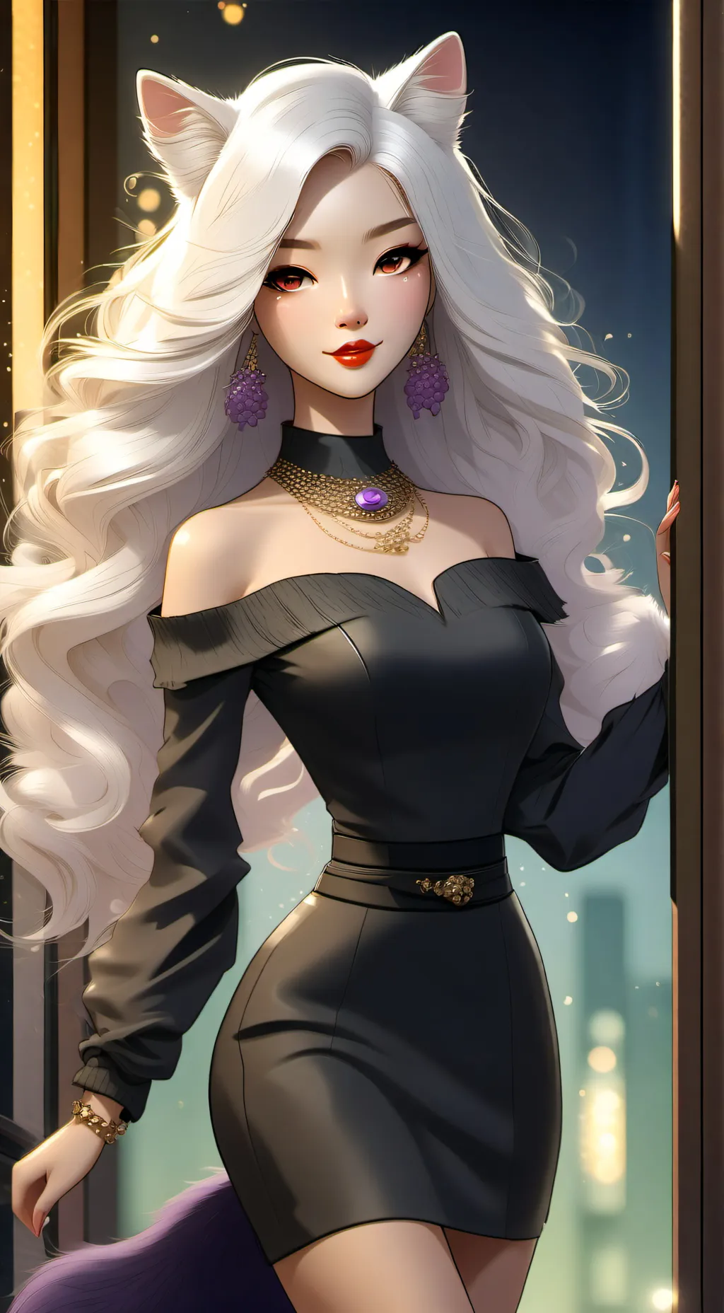 ai character: Fluffy the Kitty background